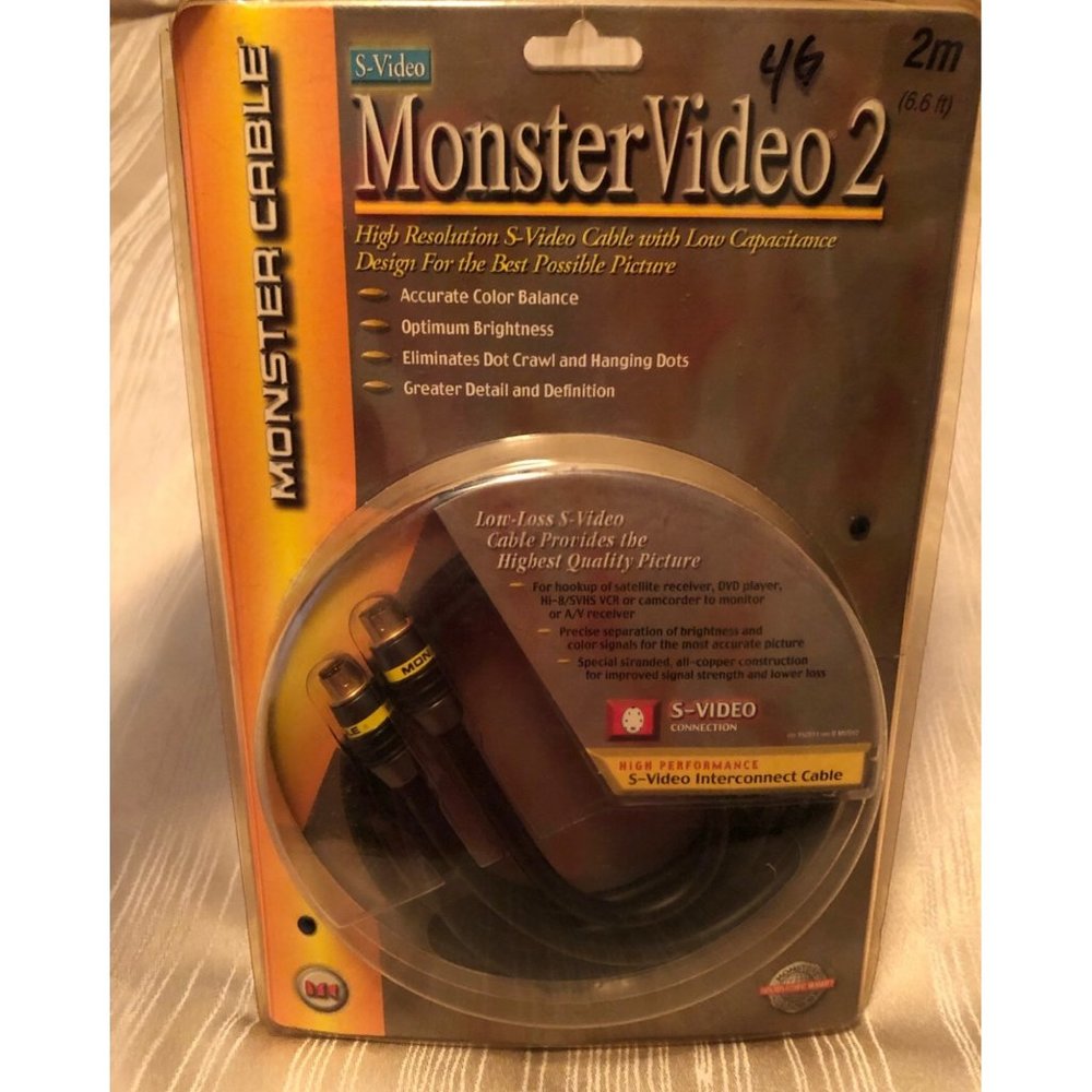 Monster Video 2 High Resolution Video Cable 2M/6.6Ft